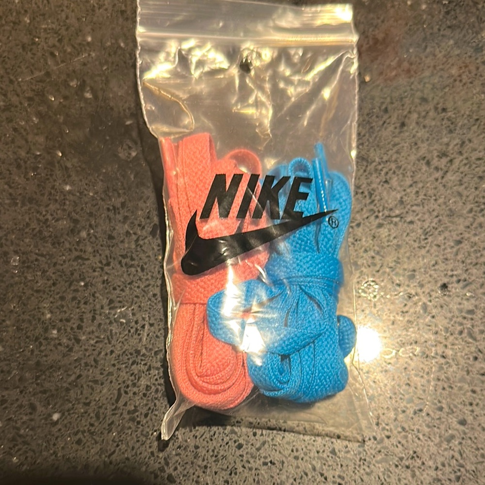 New Nike Pink and Blue Shoelaces